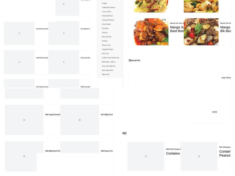 Pho Ben Thanh Restaurant Menu