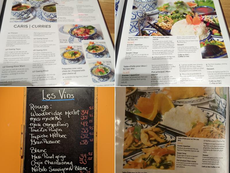 Chez Le Thai Menu