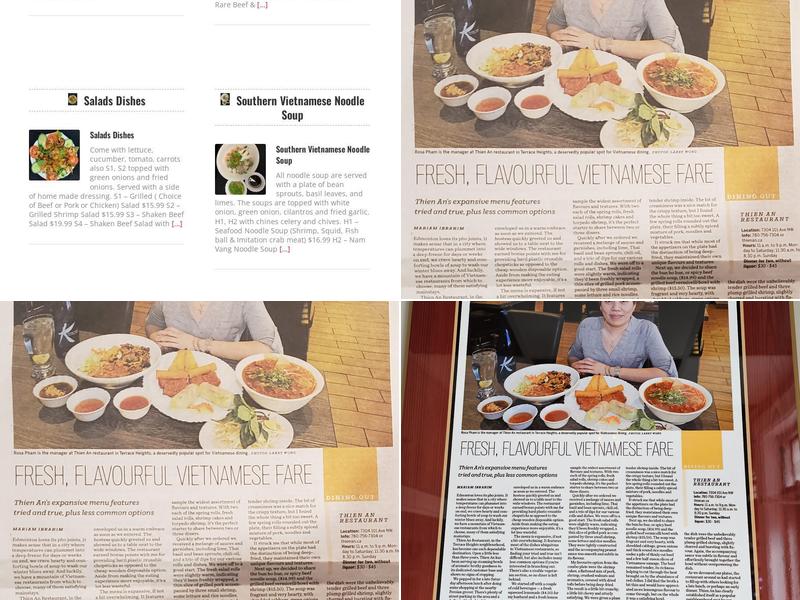 Thiên Ân Restaurant Menu