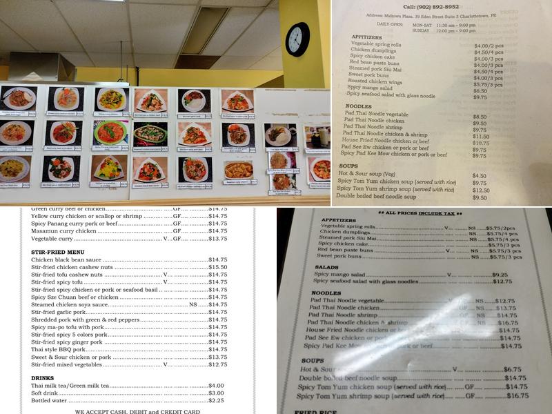 Lai Thai Restaurant Menu