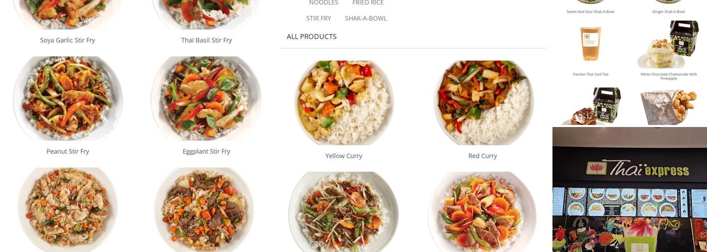 Thai Express Restaurant Boisbriand Menu