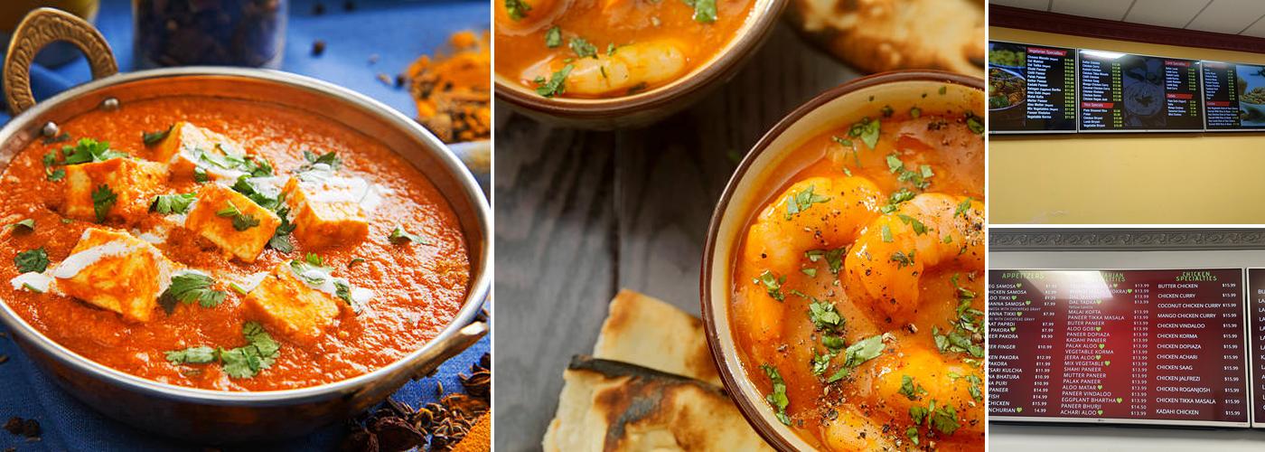 The Bombay Sweet Menu