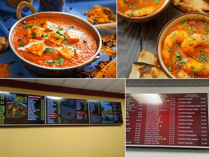 The Bombay Sweet Menu