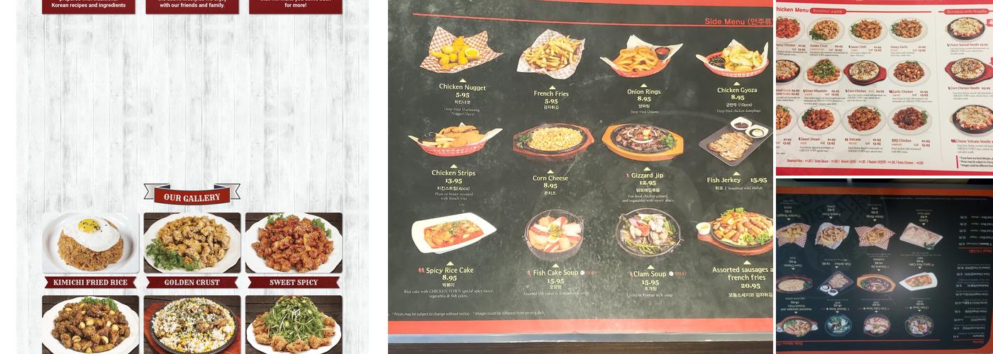 Big Chicken Town Menu