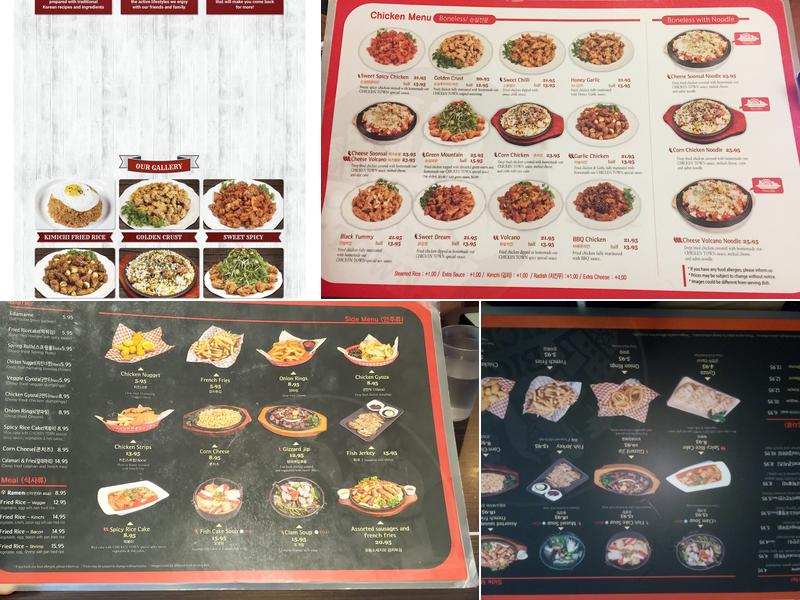 Big Chicken Town Menu