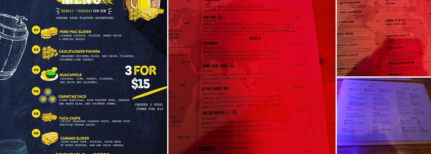 Nomads Restobar Menu