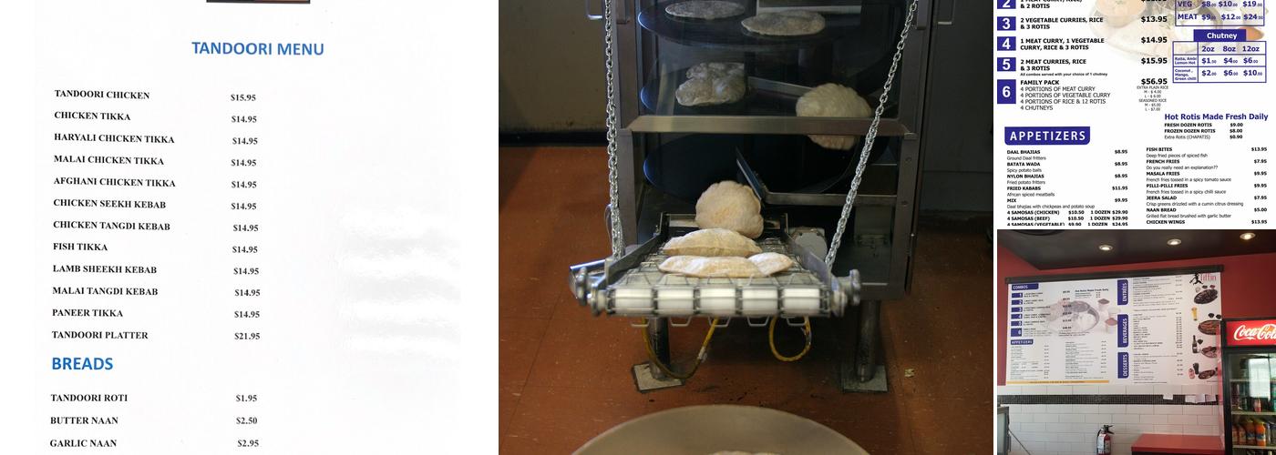 Tiffin Curry & Roti House Menu