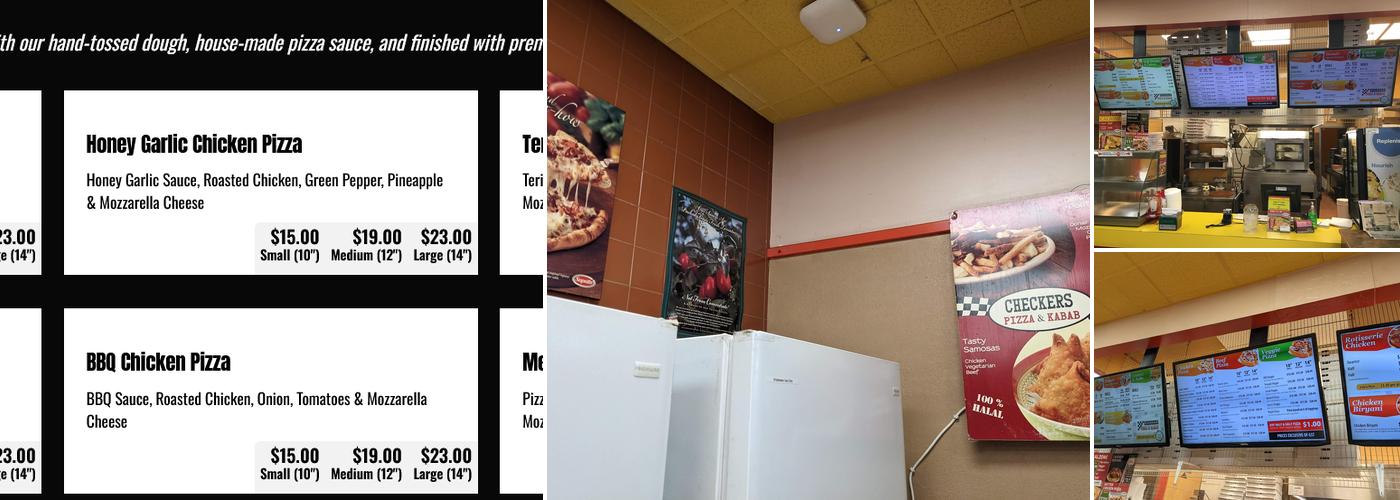 Checkers Pizza & Kabab (Whyte Ave. Branch) Menu