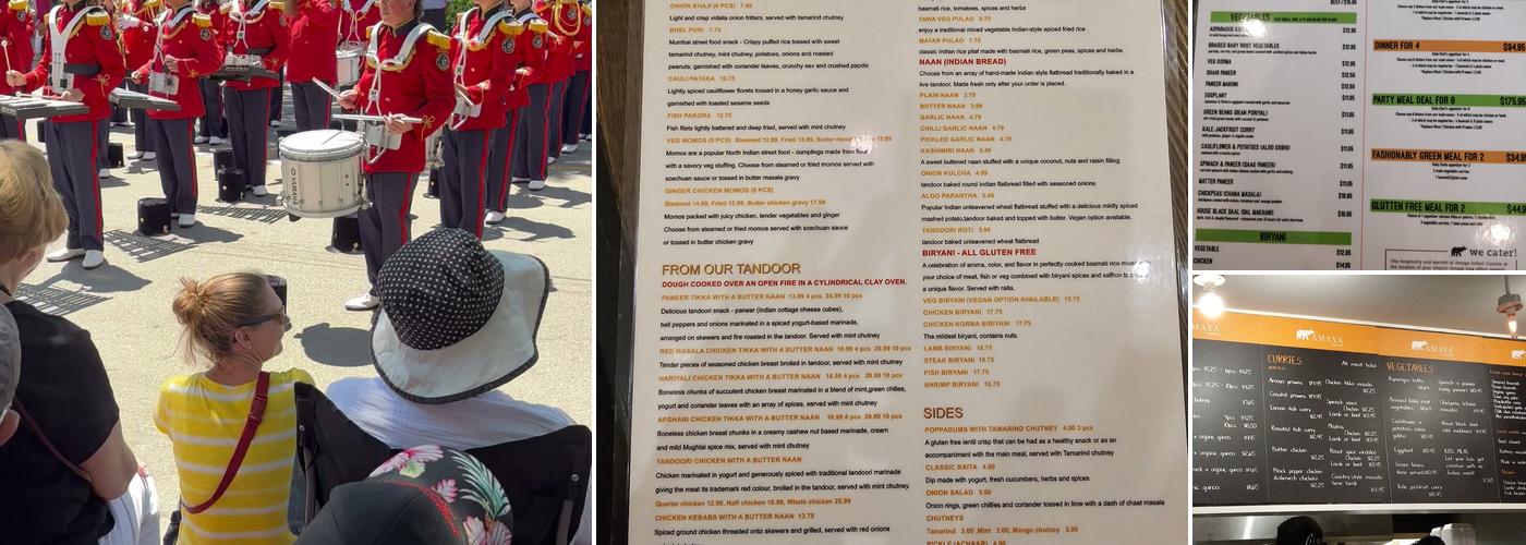 Amaya Express Burlington Menu