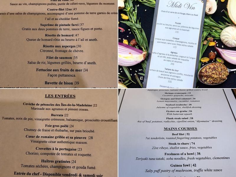 Le Cellier Menu