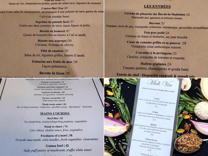 Le Cellier Menu