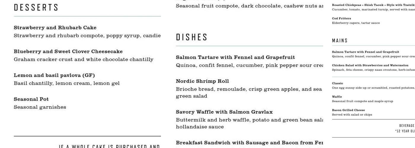 Café RICARDO Menu