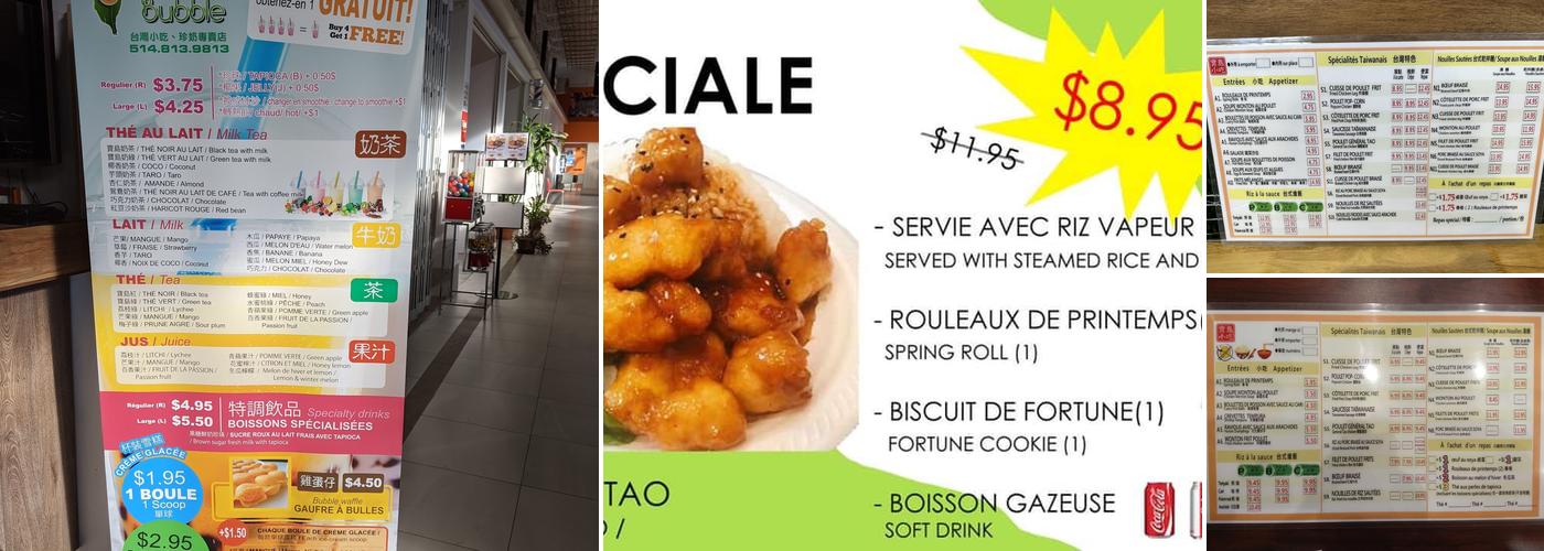 Casse Croûte Bubble Bubble Menu