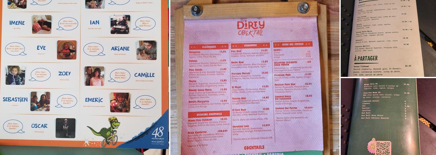 Dirty D Menu