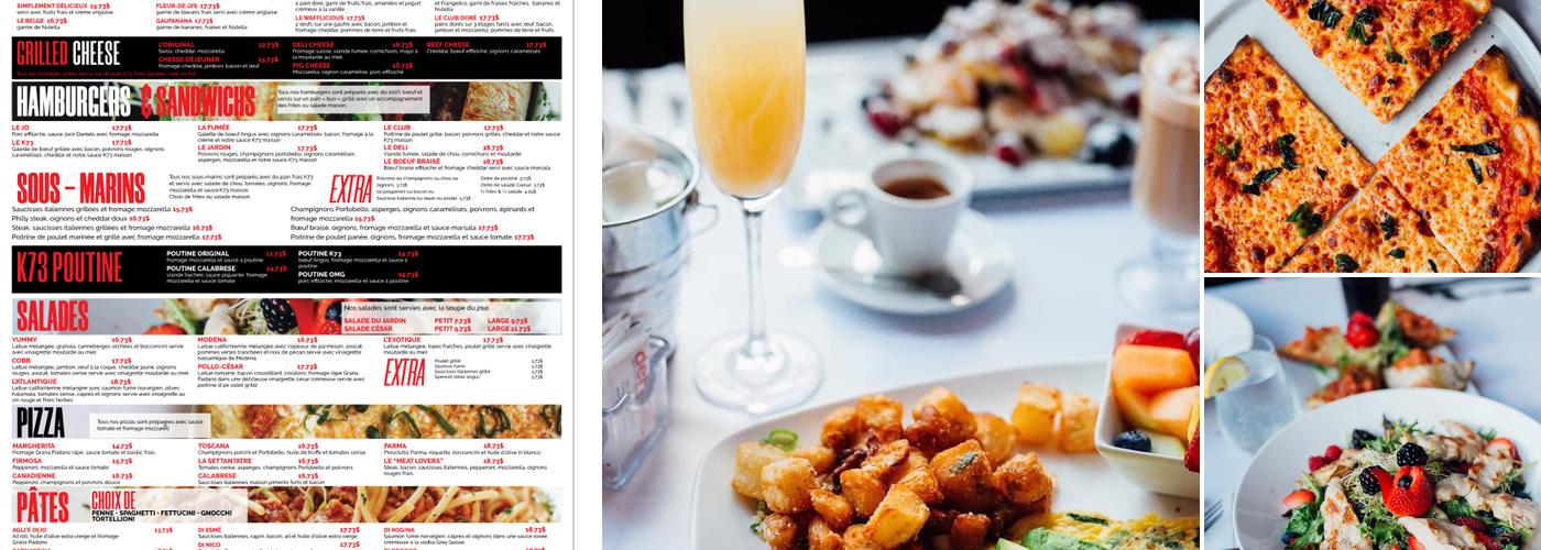 Kitchen 73 Mirabel Menu