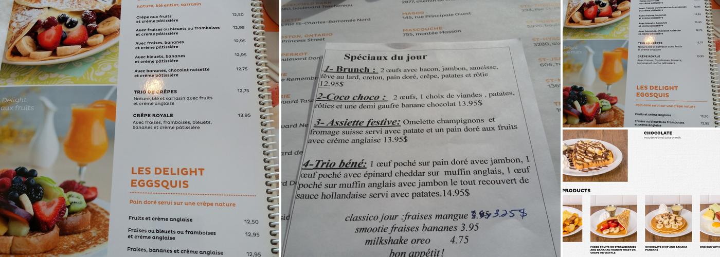 Eggsquis Menu