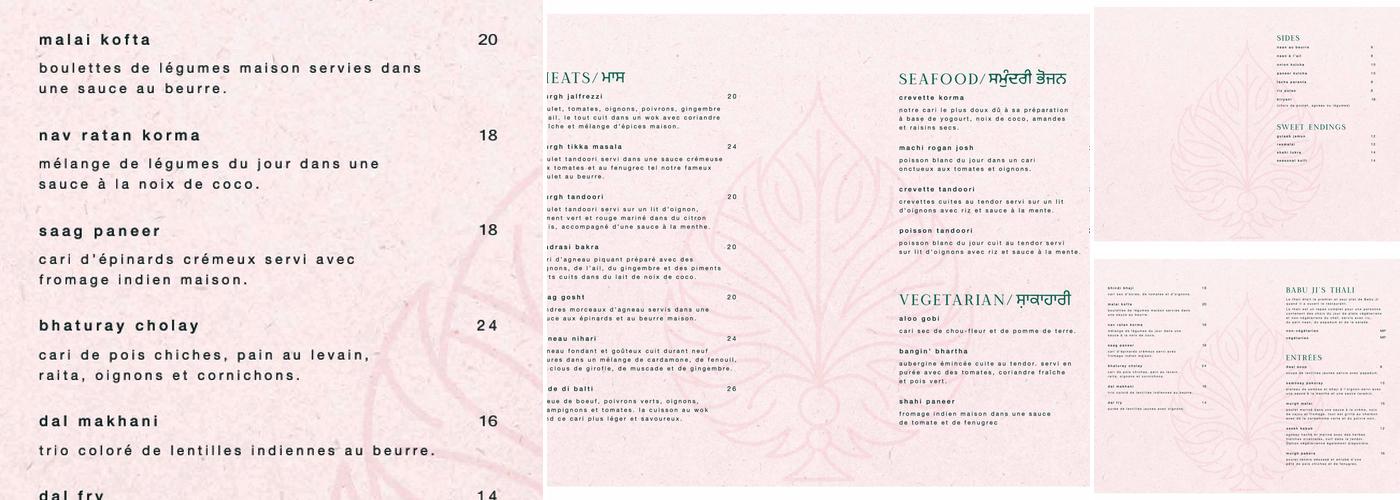 Darbar Menu