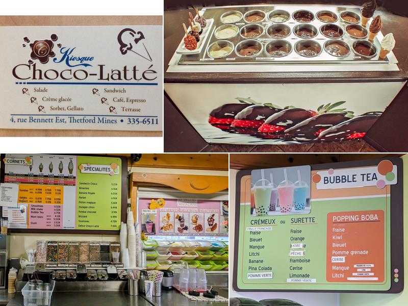 Kiosque Choco-Latté Menu