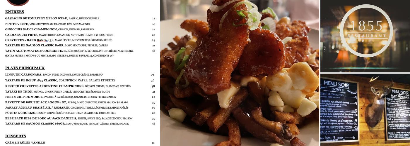 Taverne 1855 Menu