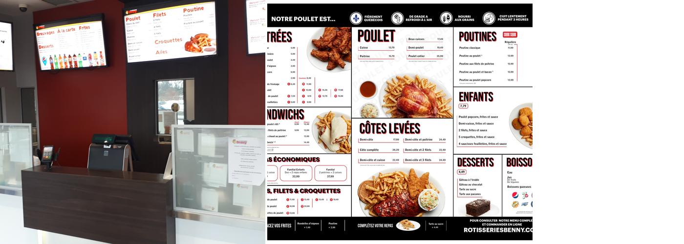 Rôtisseries Benny Menu