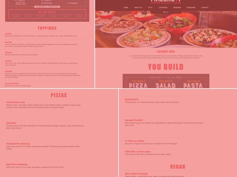 Firecrust - Langley Menu