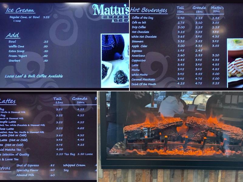 Mattu's Coffee & Tea Menu