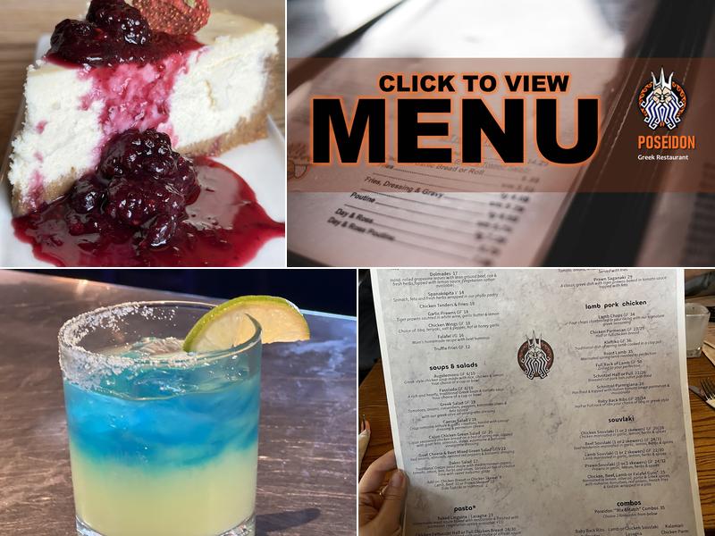 Poseidon Restaurant and Bar Menu