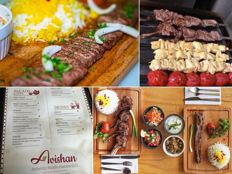 Avishan Authentic Middle East Grill Restaurant Menu
