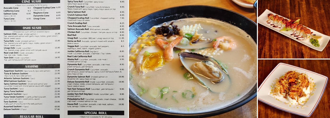 Tokyo Hon Sushi Menu