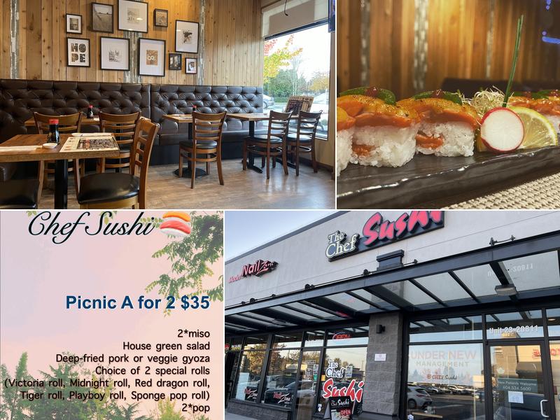 Chef Sushi Restaurant 20811 Fraser Hwy #21, Langley