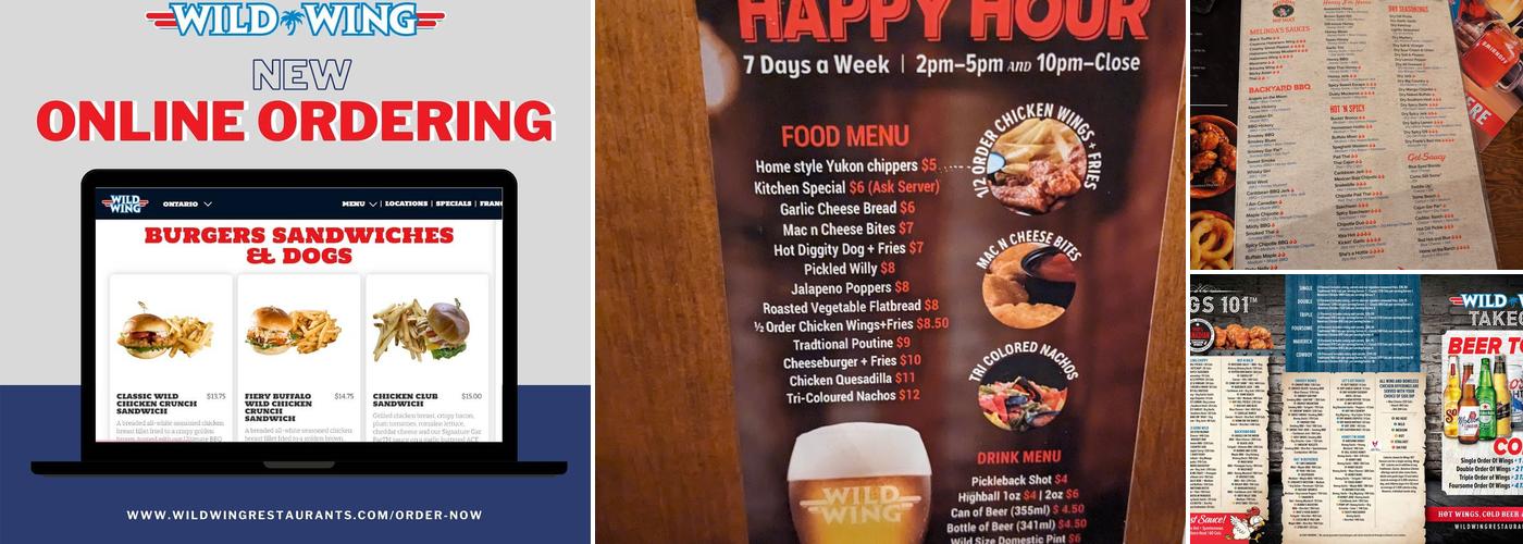 Wild Wing Menu