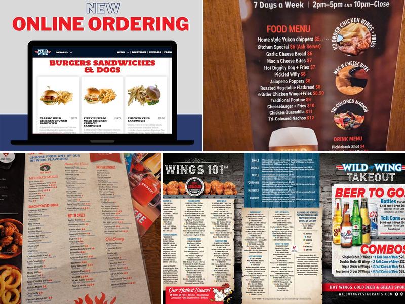 Wild Wing Menu