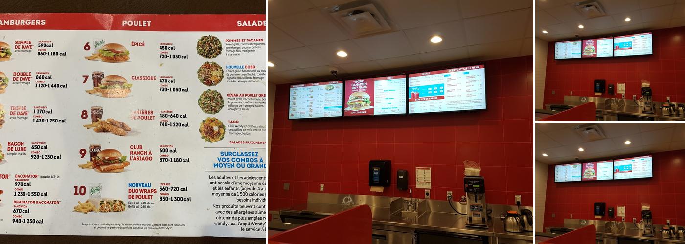 Wendy's Menu