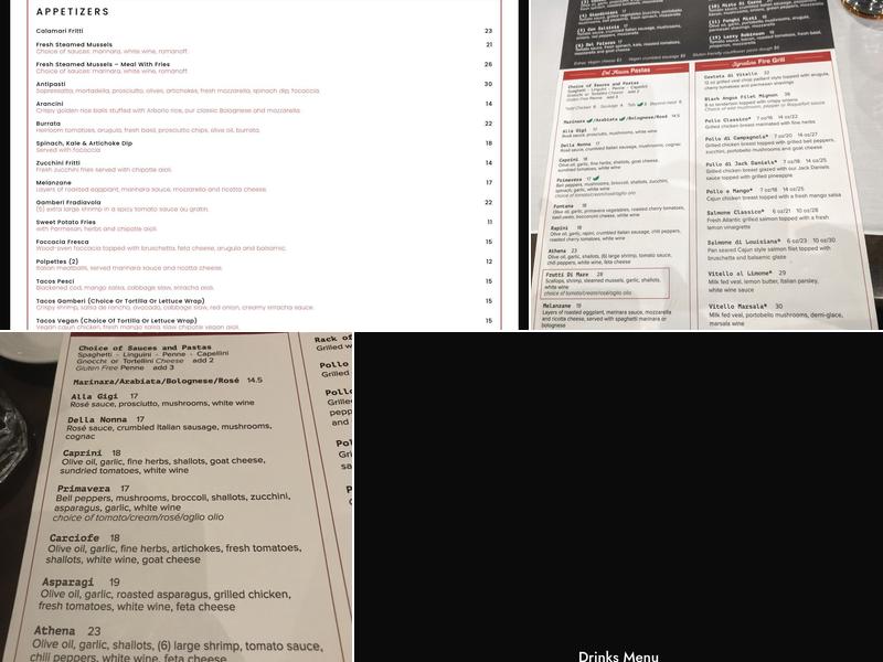 Del Friscos Menu