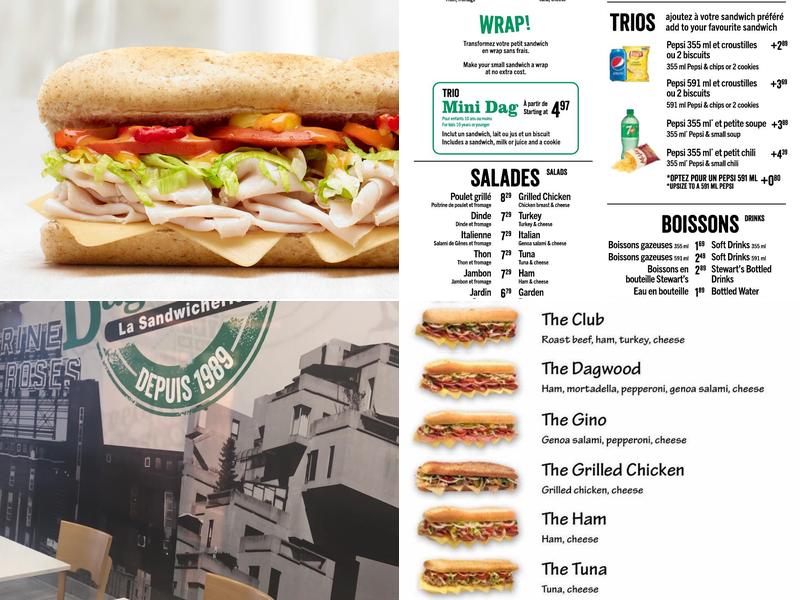 Dagwoods La Sandwicherie Menu