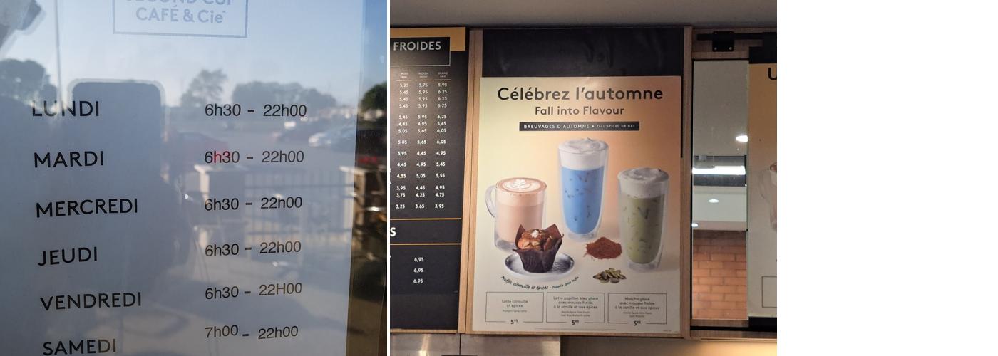 Second Cup Centennial Plaza Menu