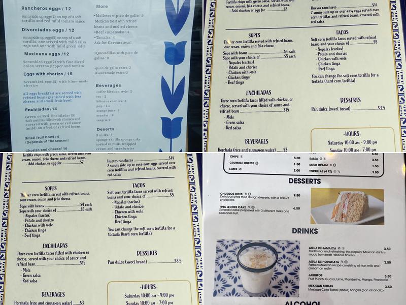 Mixi Culinary Project Menu