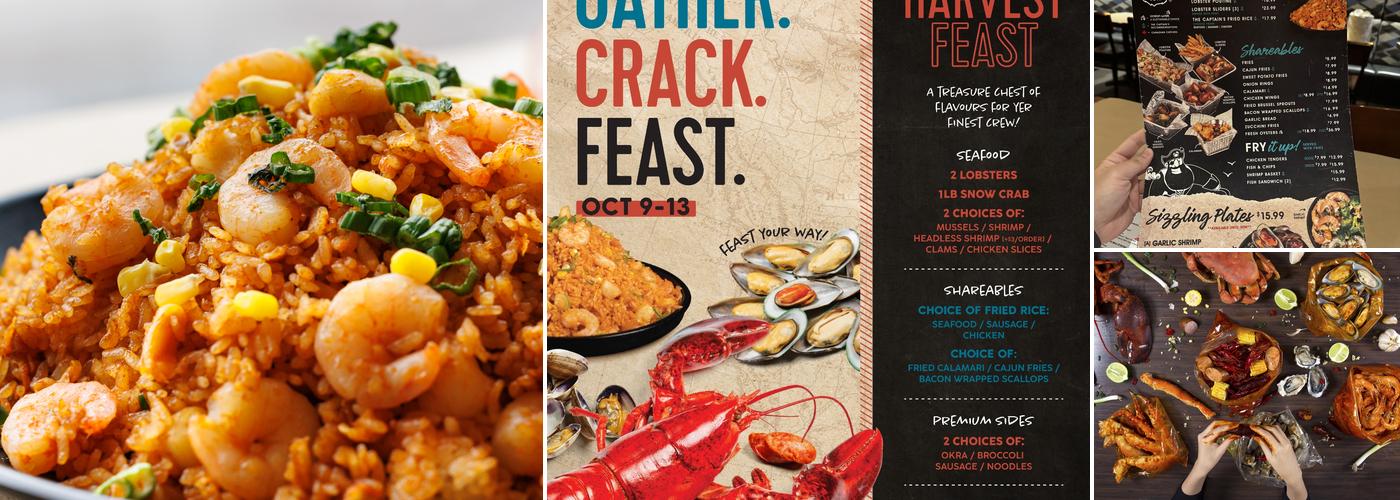 The Captain's Boil Menu