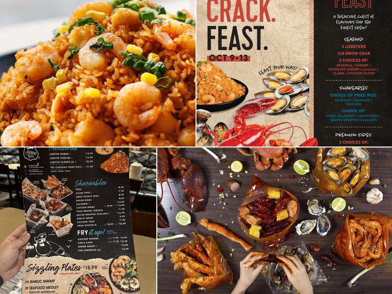 The Captain's Boil Menu