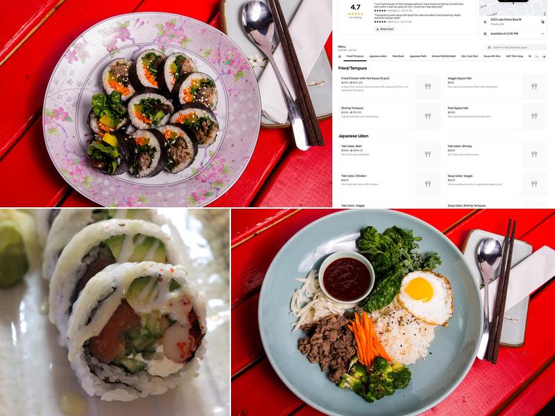 Tasty Korea to Japan Menu