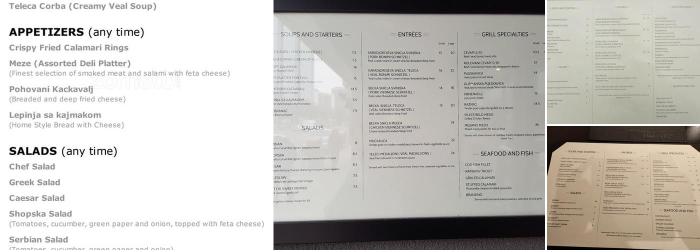 Bonimi Menu