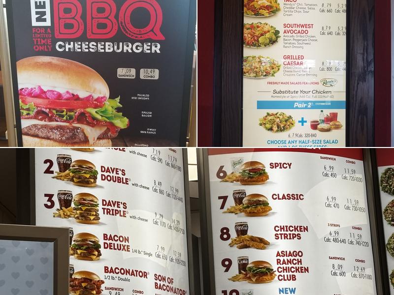 Wendy's Menu