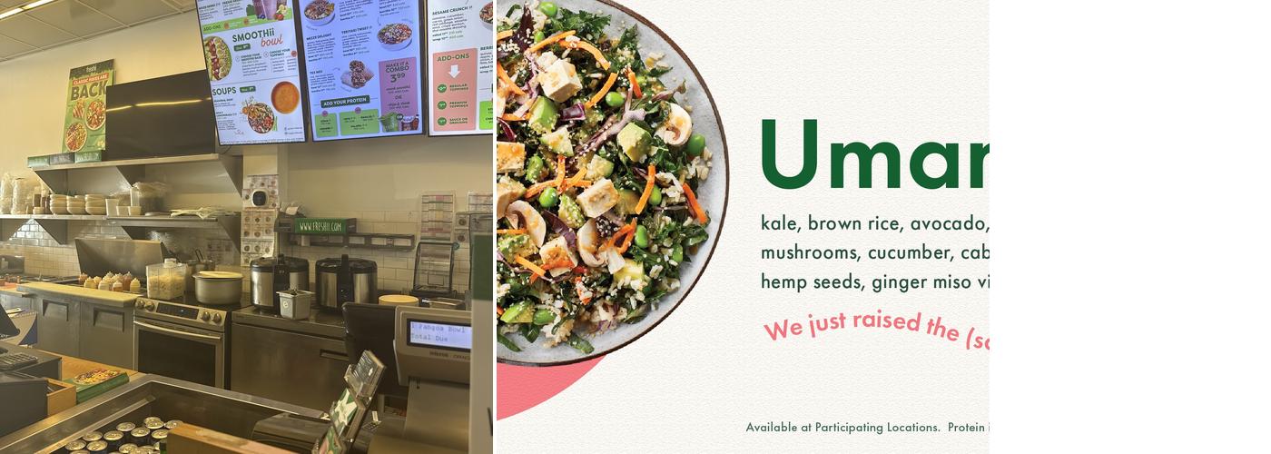 Freshii Menu