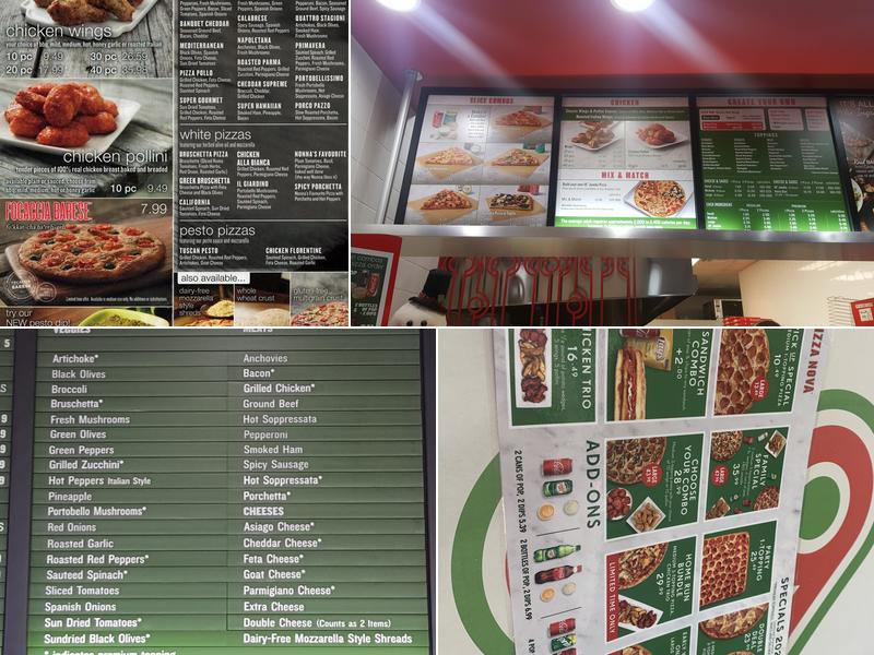 Pizza Nova Menu