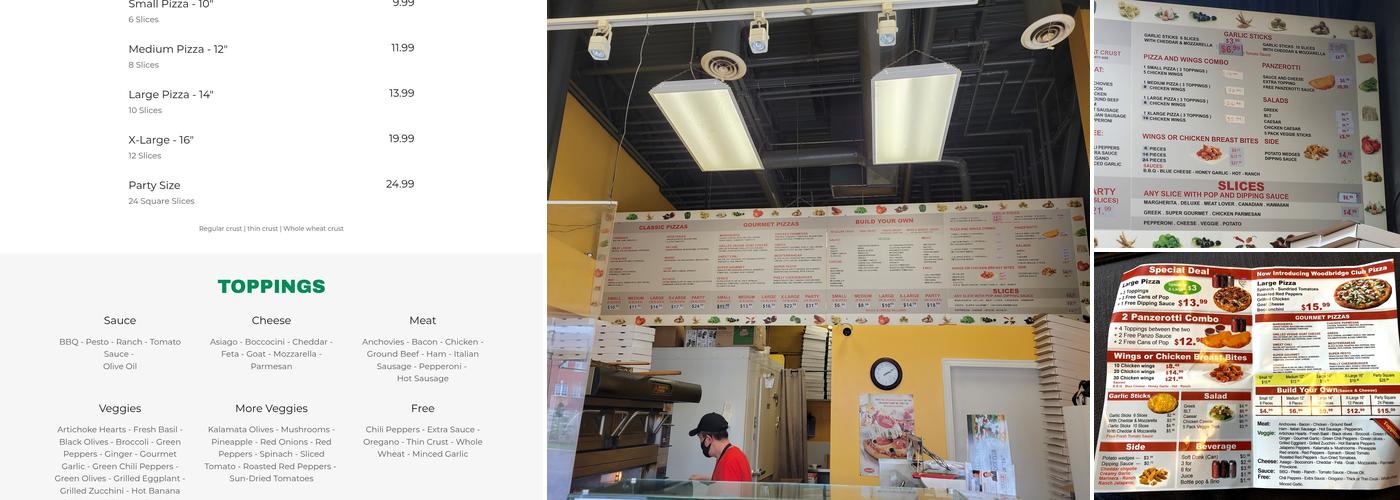Pizza Break Menu