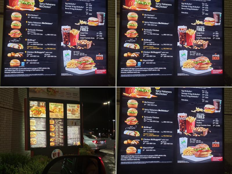 McDonald's Menu
