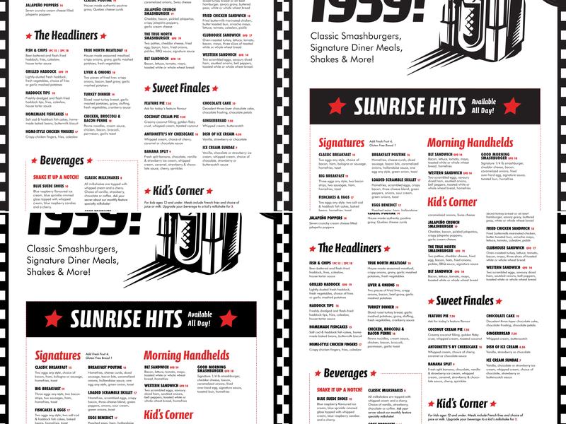 True North Diner Menu