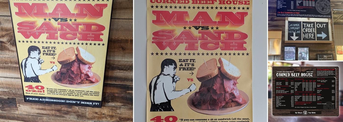 Corned Beef House Menu