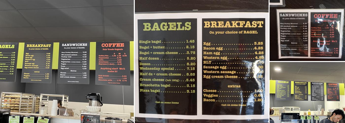 Izzy's Bagel Co. Menu