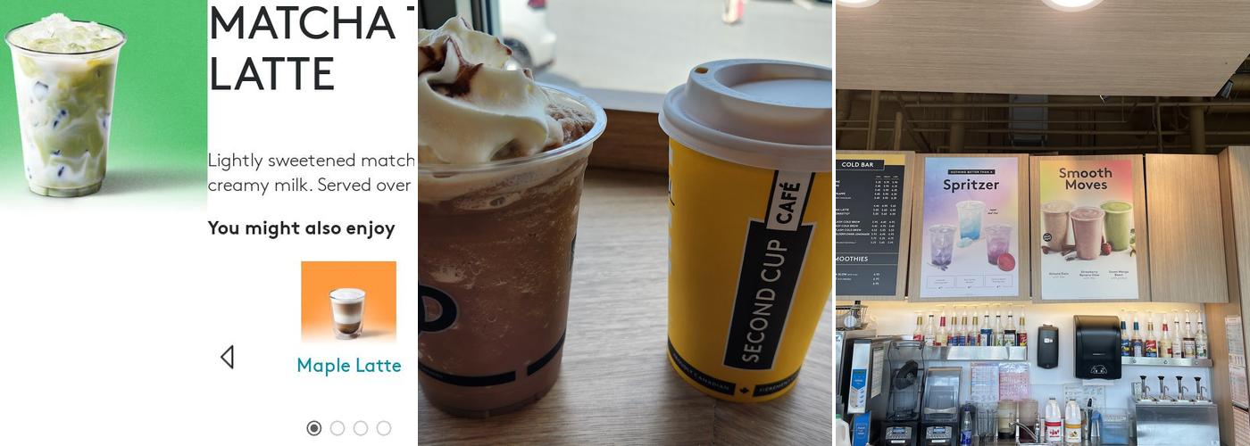 Second Cup Café Menu